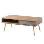 Table basse Longwick II Partiellement en pin massif - Pin / Gris