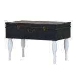 Table basse Satai Sapin partiellement massif Noir vintage