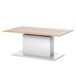 Table basse Solano Chêne noueux / Blanc - Sans fonction