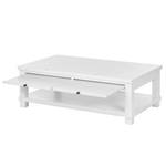 Table basse South Hampton Acacia partiellement massif - Blanc