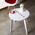 Table basse Stitched Blanc / Rouge