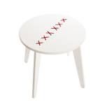 Table basse Stitched Blanc / Rouge