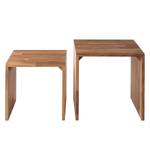 Beistelltisch SurinWOOD (2er-Set) Braun - Massivholz - 45 x 43 x 45 cm