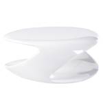 Table basse Taskan Fibre de verre - Blanc brillant