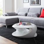 Table basse Taskan Fibre de verre - Blanc brillant