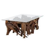 Couchtisch Trebas Teak massiv / Glas