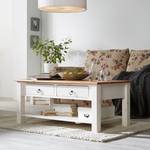 Table basse Valmer II Pin massif Couleur miel - Blanc / Pin