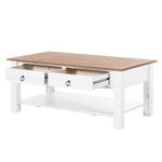Tavolino da salotto Valmer II Legno massello di pino Color miele - Pino / Bianco