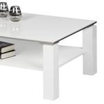 Salontafel Vidora hoogglans wit/wit - 110x70cm