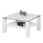 Salontafel Vidora hoogglans wit/wit - 75x75cm