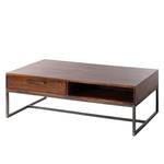 Salontafel Woodson II massief acaciahout/ijzer - Bruin acaciahout