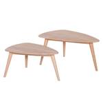 Tables basses FINSBY - Lot de 2 Hêtre massif