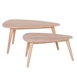 Tables basses FINSBY - Lot de 2 Hêtre massif