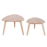 Tables basses FINSBY - Lot de 2 Hêtre massif