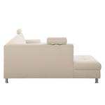 Wohnlandschaft Straid Beige - Longchair davorstehend rechts / Ottomane links