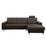 Ecksofa Straid II Espresso - Longchair davorstehend rechts