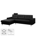 Ecksofa Straid II Schwarz - Longchair davorstehend links