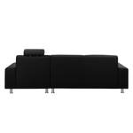 Ecksofa Straid II Schwarz - Longchair davorstehend rechts