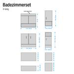 Badezimmerset Cuneo Weiß - 3er-Set