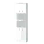 Armoire double Cuneo 4 portes - Blanc