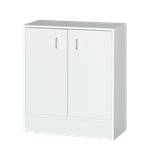 Meuble bas Cuneo 2 portes - Blanc