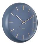 Horloge murale Globe Fer - Bleu