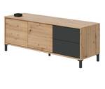 Meuble TV Brooklyn Gris - Bois manufacturé - 41 x 47 x 130 cm