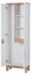 Armoire haute BALI HC60 3D Blanc - Bois manufacturé - Matière plastique - 60 x 187 x 33 cm