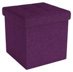 Sitzhocker Sitzwürfel Fußhocker Hocker Violett - Textil - 30 x 30 x 30 cm