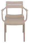 4er-set Gartensesseln Paname Beige