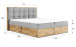 Boxspringbett ZONNI 160x200 FR5 Braun Braun - Holzwerkstoff - 170 x 105 x 211 cm