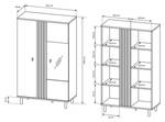 Wohnwand MADICI Braun - Grau - Holzwerkstoff - 40 x 50 x 229 cm