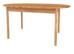 Tisch oval INA Holz - Wildeiche - 80 x 180 cm