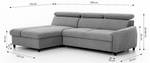 Ecksofa ANTON XS Stoff Esito Dunkelblau - Ecke davorstehend links