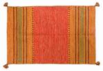 Kansas moderner Teppich Orange - Textil - 90 x 1 x 60 cm