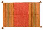 Kansas moderner Teppich Orange - Polyrattan - 60 x 1 x 90 cm