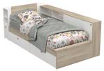 Bettrahmen LIARA Beige - Holzwerkstoff - 119 x 87 x 229 cm