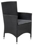 Chaise de jardin Malin lot de 2 Noir