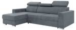 Ecksofa Voss L-Form Links Grau - Ecke davorstehend links - Longchair davorstehend links - Ottomane davorstehend links - Schlaffunktion davorstehend rechts