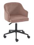 Fauteuil de bureau BARNABE Rose foncé