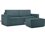 NAPI  Sofa 3 Sitzer Blau - Breite: 228 cm