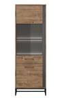 Vitrinenschrank Luton Braun - Holzwerkstoff - 67 x 197 x 40 cm