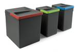 Recycle Behälter für Küchenschublade, Grau - Kunststoff - 23 x 36 x 33 cm