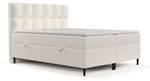 Premium Boxspringbett Ombre Creme - Breite: 160 cm