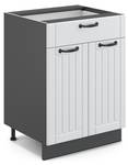 Meuble cuisine Fame-Line 36052 Anthracite - Blanc neige