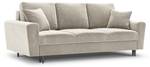 Schalfsofa mit Box MOGHAN 3 Sitzplätze Beige