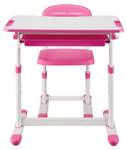 Set de bureau et chaise pour enfant Sala Rose foncé - Blanc