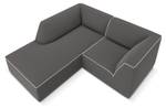 Ecksofa RUBY 3 Sitzplätze Grau