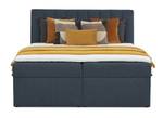 Boxspringbett Liberty Pocket Visco Blau - Breite: 200 cm