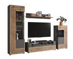 Regalsystem Freno Grau - Holz teilmassiv - 290 x 195 x 40 cm